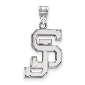 Sterling Silver San Jose State Large Pendant